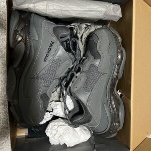 Balenciaga Men's Charcoal Sneakers